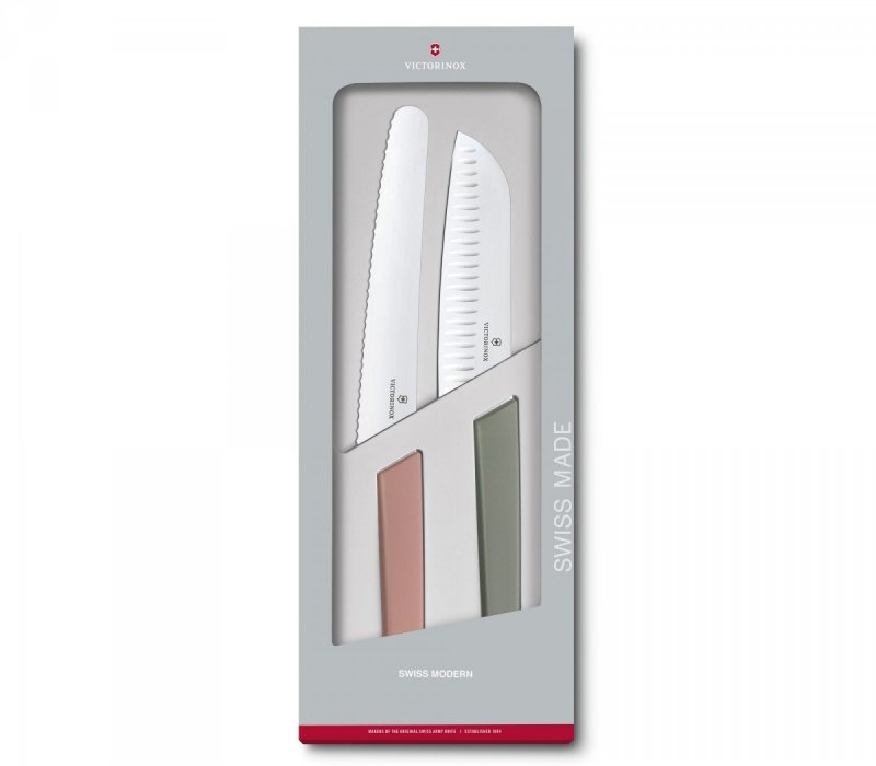 Zestaw 2 noży kuchennych Swiss Modern Victorinox kolorowy  6.9096.22G