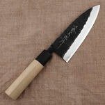 Tojiro Black Hammered Shirogami#2 Nóż Deba 15 cm
