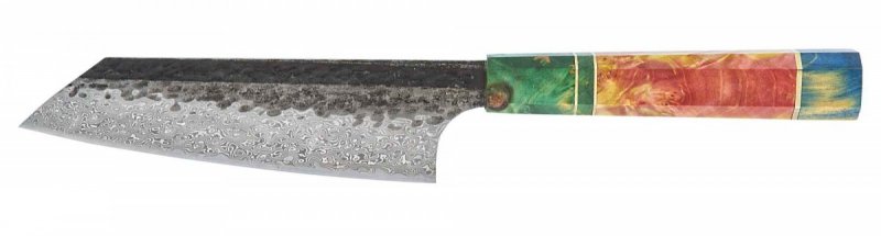 Dan Woo custom nóż Bunka 16cm Damast T10 61HRC