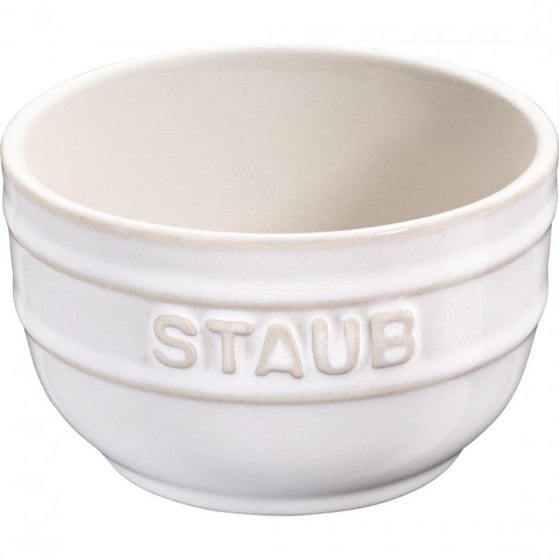 Mini Ramekin Okrągły, 2 Szt. 200 Ml, Kość Słoniowa XS-MINIS Staub
