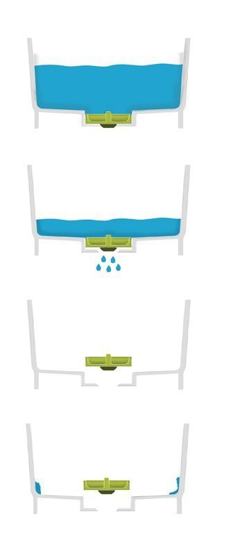 Joseph Joseph Miska z odpływem Wash&amp;Drain, szara