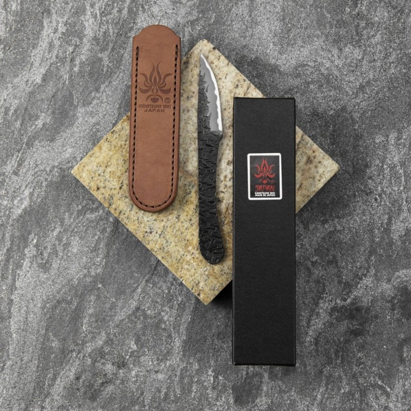 Kanetsune Shirogami#2 Nóż Kiridashi 65 mm prosty