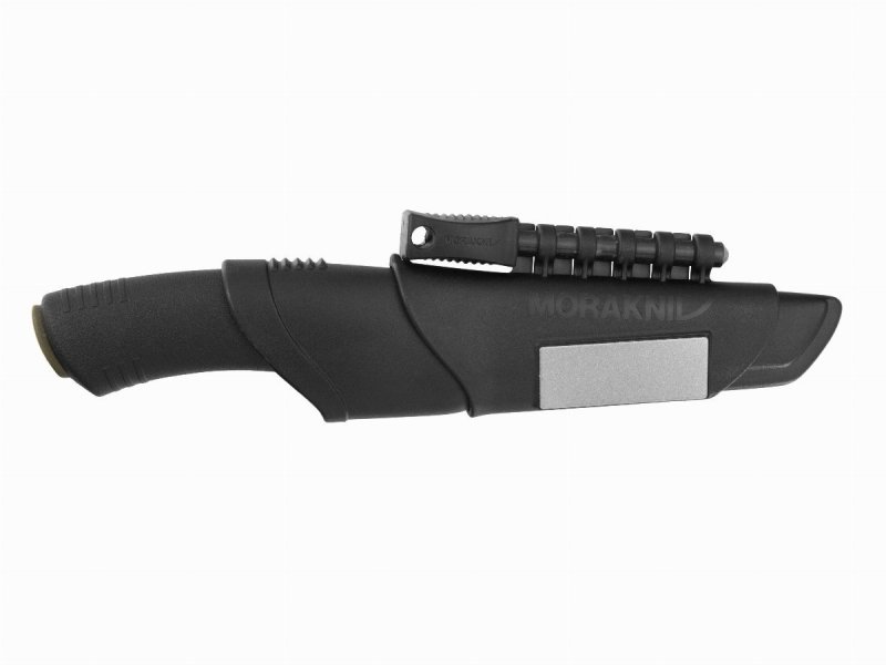 Nóż Morakniv Bushcraft Survival, stal węglowa, krzesiwo, ostrzałka