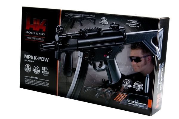 Pistolet Heckler&amp;Koch MP5 K-PDW 4,5 mm BBs CO2