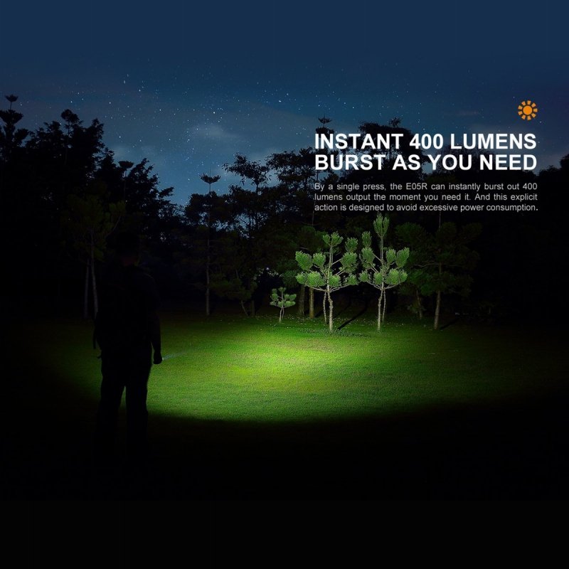 Latarka Diodowa Fenix E05r Czarna