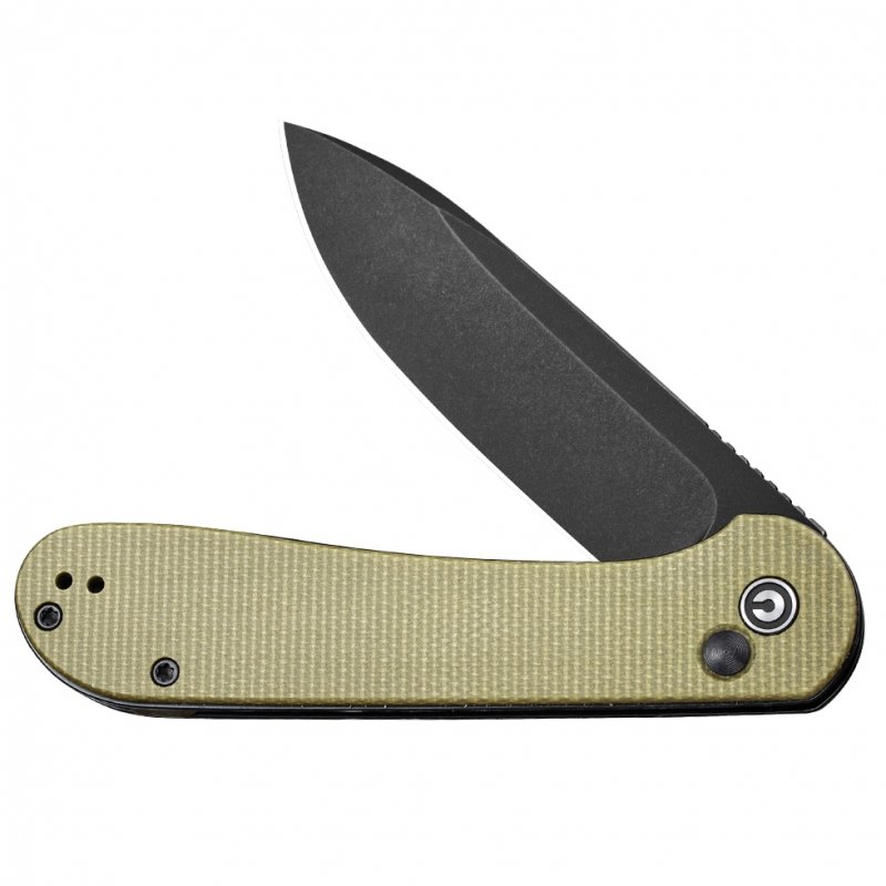 Nóż składany Civivi Button Lock Elementum C2103B olive micarta