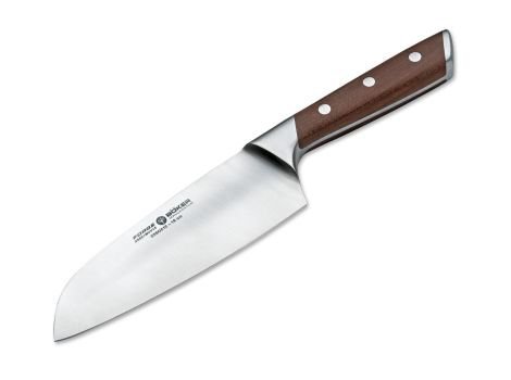 Nóż Santoku Boker Forge Wood – Stal X50CrMoV15, Ostrze 160 mm