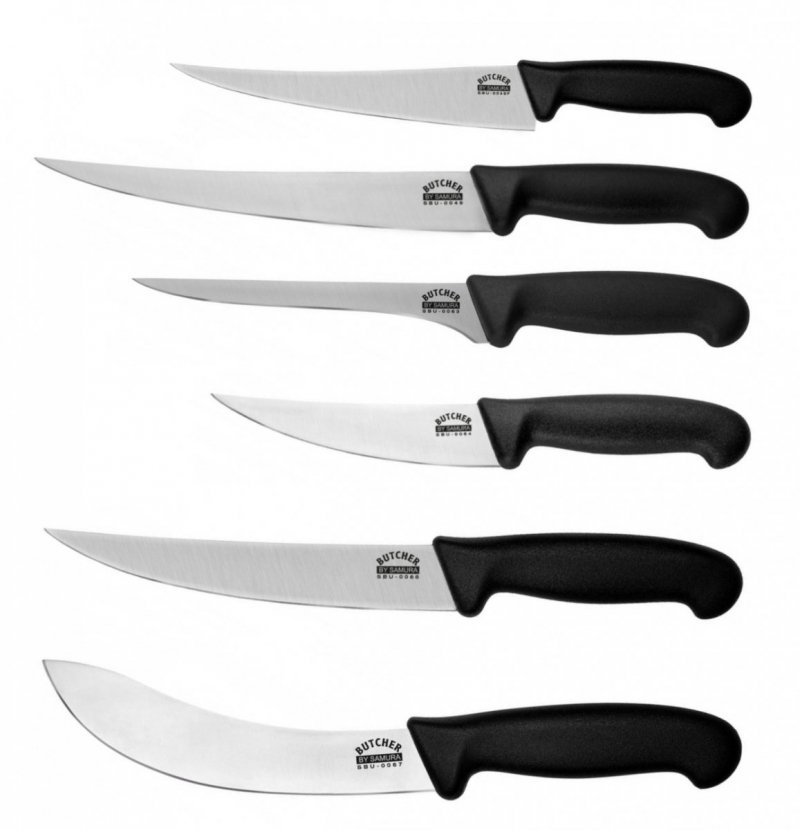 Samura Butcher zestaw 6-ciu noży z torbą