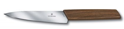 Swiss Modern Nóż kuchenny, 15 cm, drewno orzechowe Victorinox 6.9010.15G