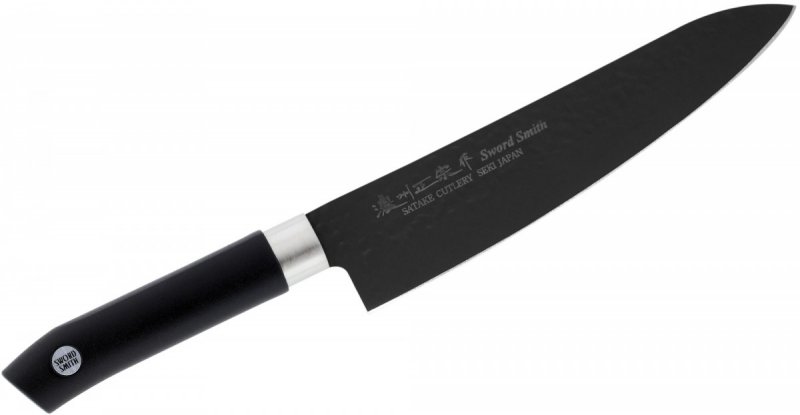 Satake Swordsmith Nóż Szefa 21 cm Czarny Tytanowy