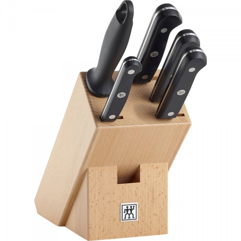 Zwilling Gourmet zestaw 4 noży w bloku bambusowym