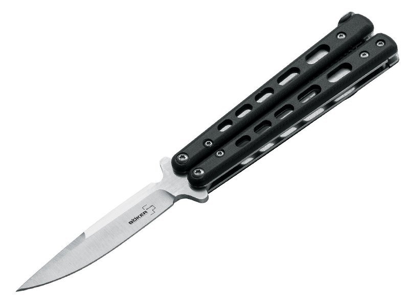 Nóż Boker Plus Balisong G10, Duży – Stal 9Cr13CoMoV, Rękojeść G10