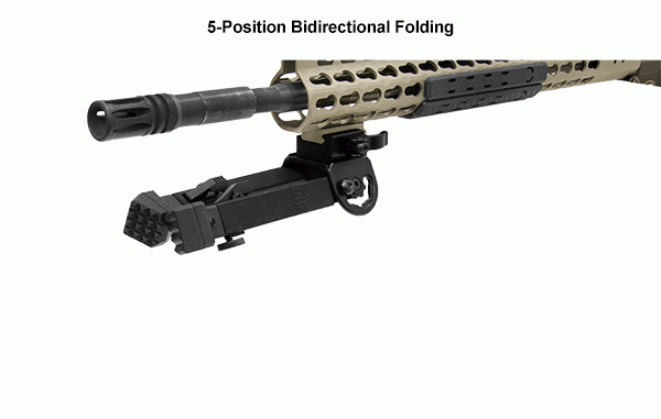 Bipod Leapers składany Rubber Armored QD