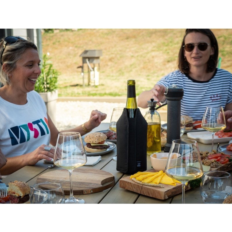 BUBBLES Zestaw zatyczka i cooler do wina