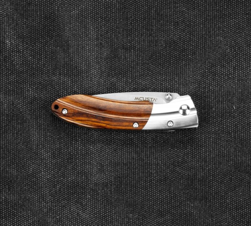 Nóż składany Mcusta Shinra Mixture Iron Wood SPG2