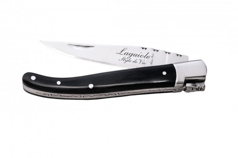 Nóż kieszonkowy Laguiole Luxury Line Black 9 cm