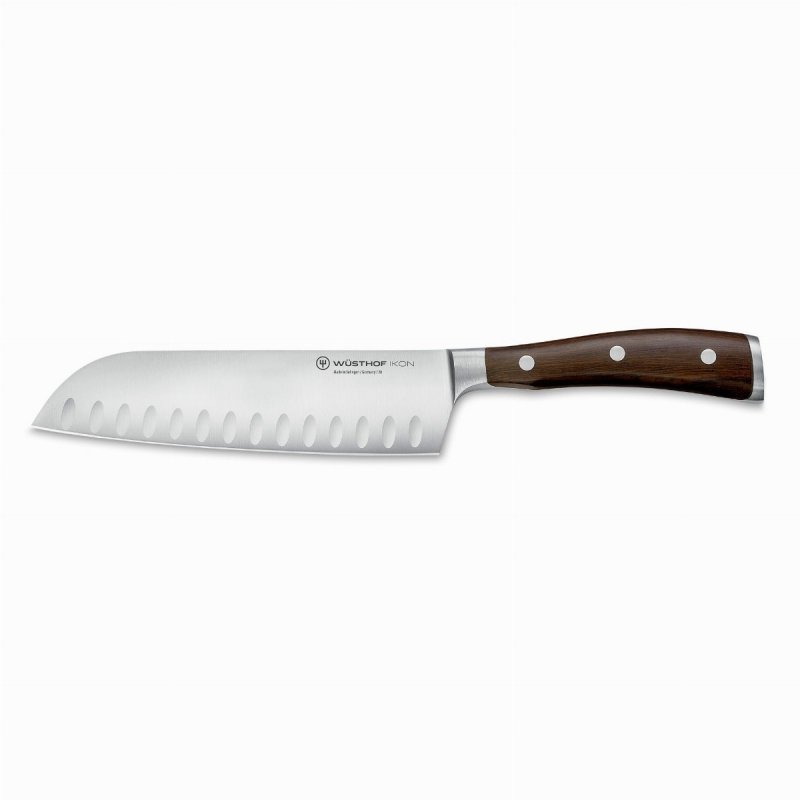 Wüsthof Ikon Nóż Santoku 17cm Grenadill Non-Stick