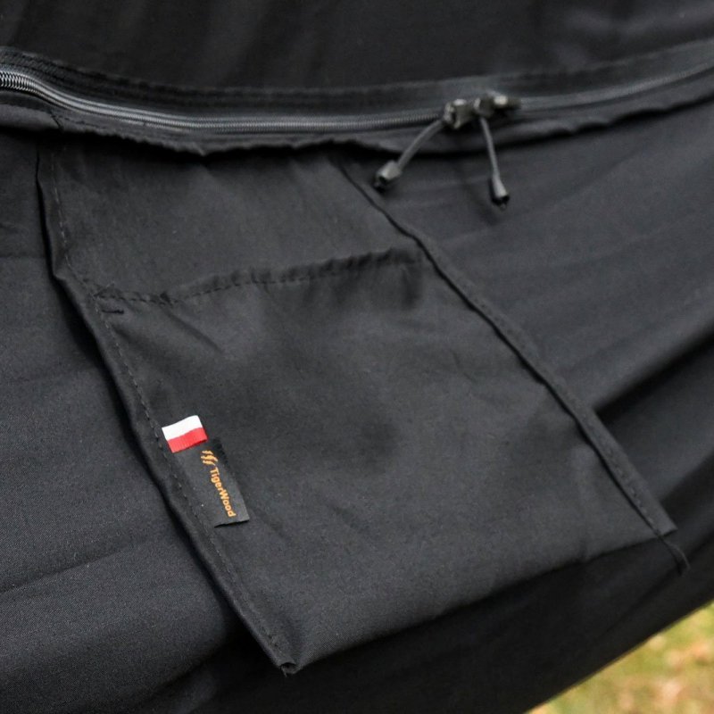 Hamak obozowy TigerWood Niedźwiedź XL z moskitierą czarny