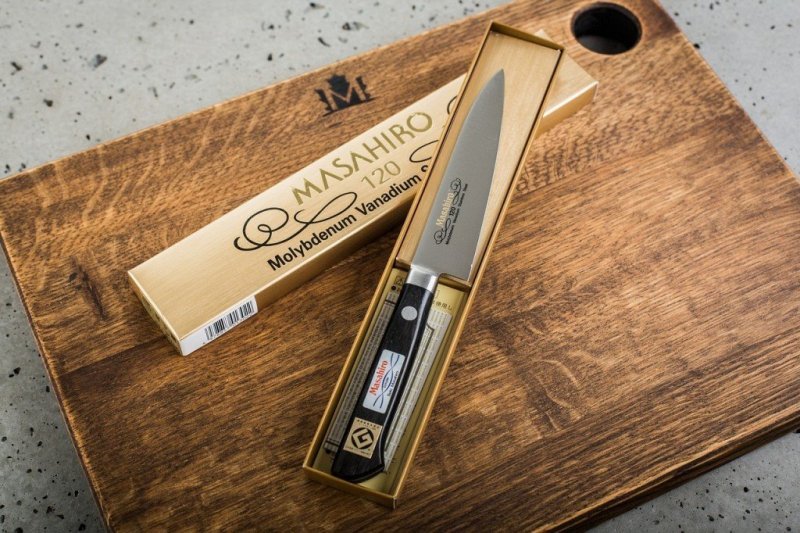 Nóż Masahiro BWH Chef 24 cm black pakkawood MBS-26 lekki