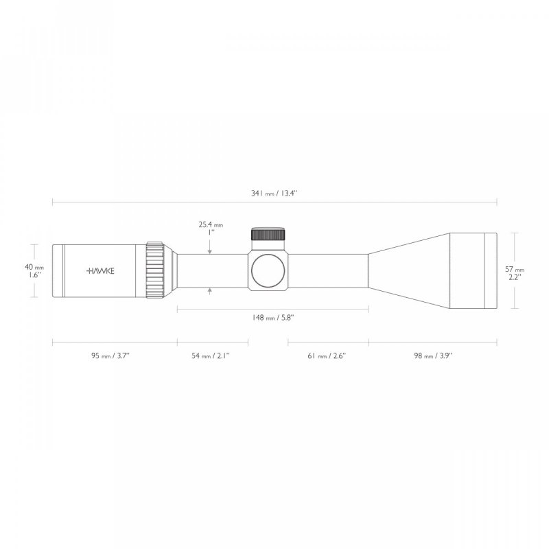 Luneta celownicza Hawke Vantage 1" 4-12x50 IR L4A Dot