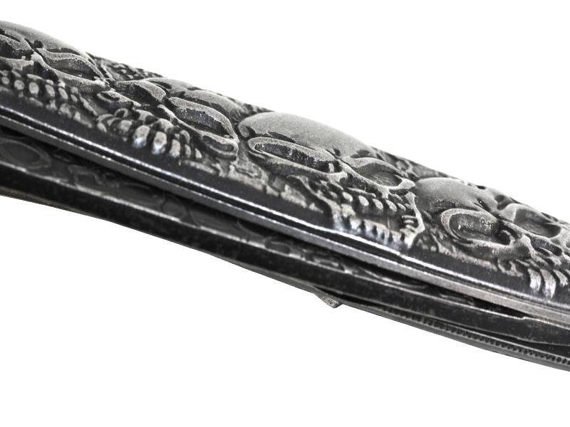 Nóż Magnum Dia De Los Muertos - Składany z blokadą Frame Lock, flipper, stal 440A inox, do codziennego użytku EDC - 200 mm - Boker