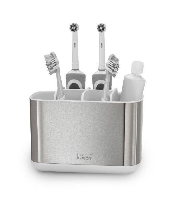 Joseph Joseph Pojemnik łazienkowy L EasyStore™ Steel, biały