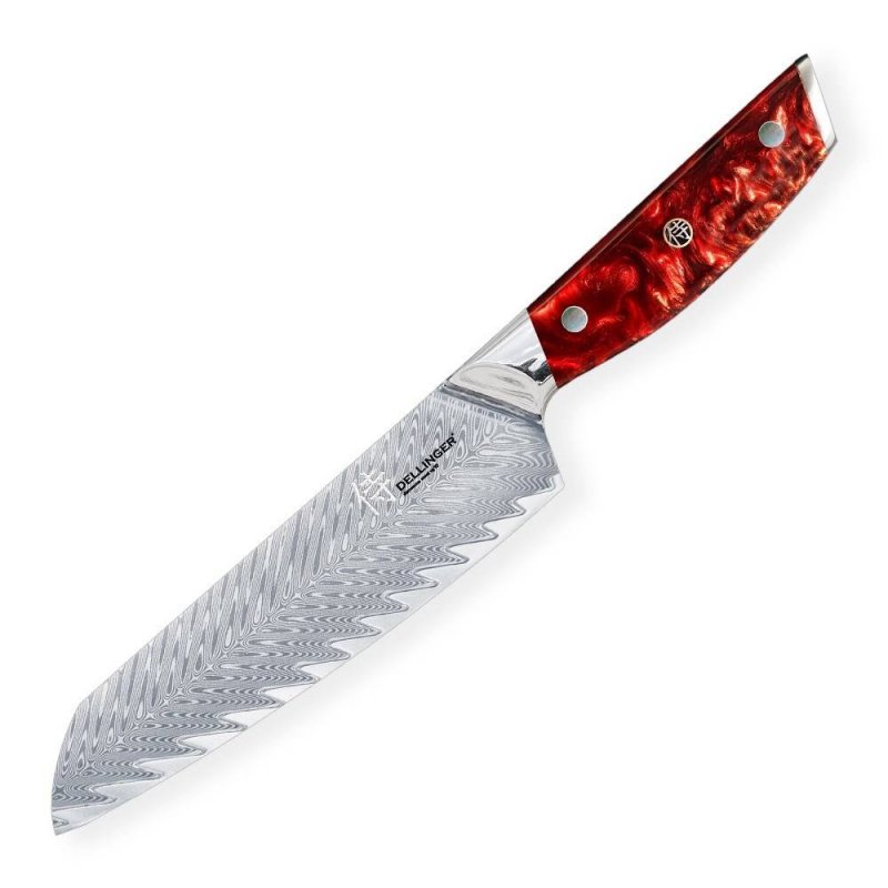 Nóż Dellinger RESIN FUTURE Santoku 170 mm [K-H191] Red