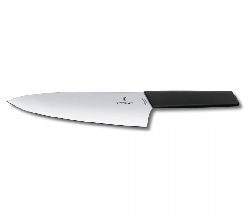 Nóż Szefa Kuchni, szerokie ostrze, 20 cm, czarny Victorinox  6.9013.20B