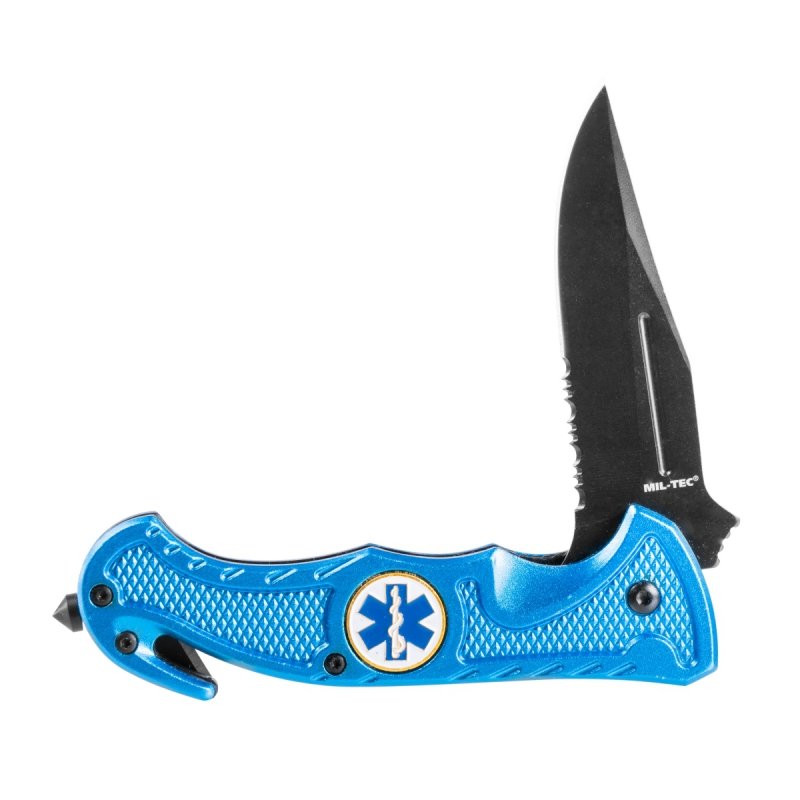 Nóż Mil-Tec Rescue ratowniczy niebieski