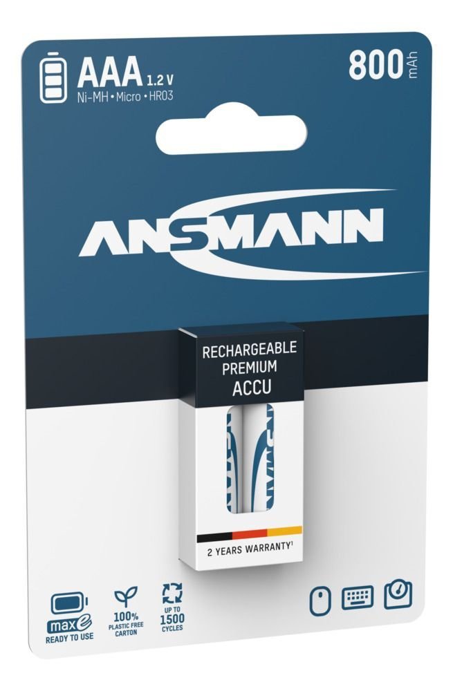 Akumulator Ansmann NiMH AAA/HR03 800mAh maxE 2 szt