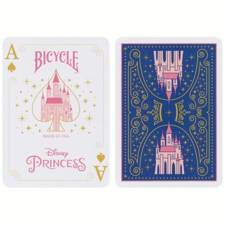 Karty do gry Bicycle Disney Princess Navy - 52+2, 63,5x88,9mm, USA