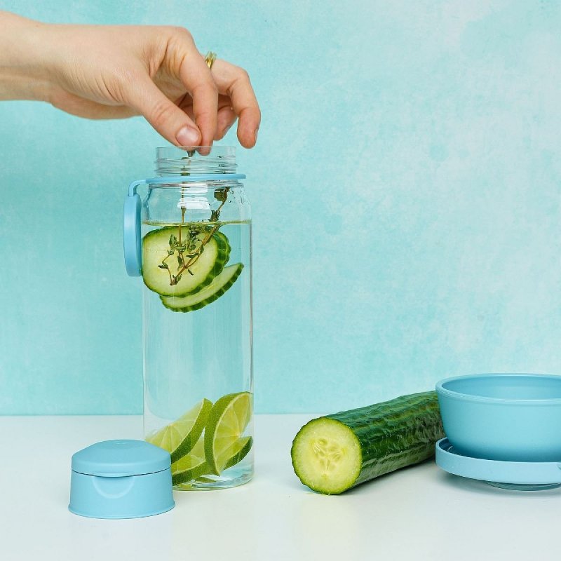 Amuse Butelka na Wodę 500ml Z Uchwytem - Błękitna