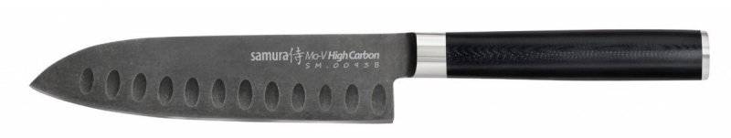 Samura MO-V Stonewash mały Nóż Szefa Kuchni 138mm– Stal AUS-8, Rękojeść G10