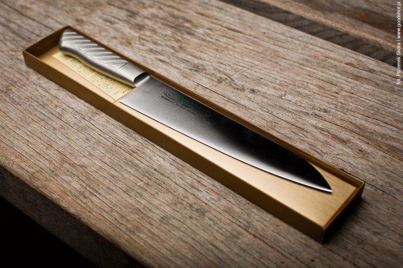 Nóż Masahiro MV-S Chef 21 cm stalowy uchwyt MBS-26 HRC 58-59