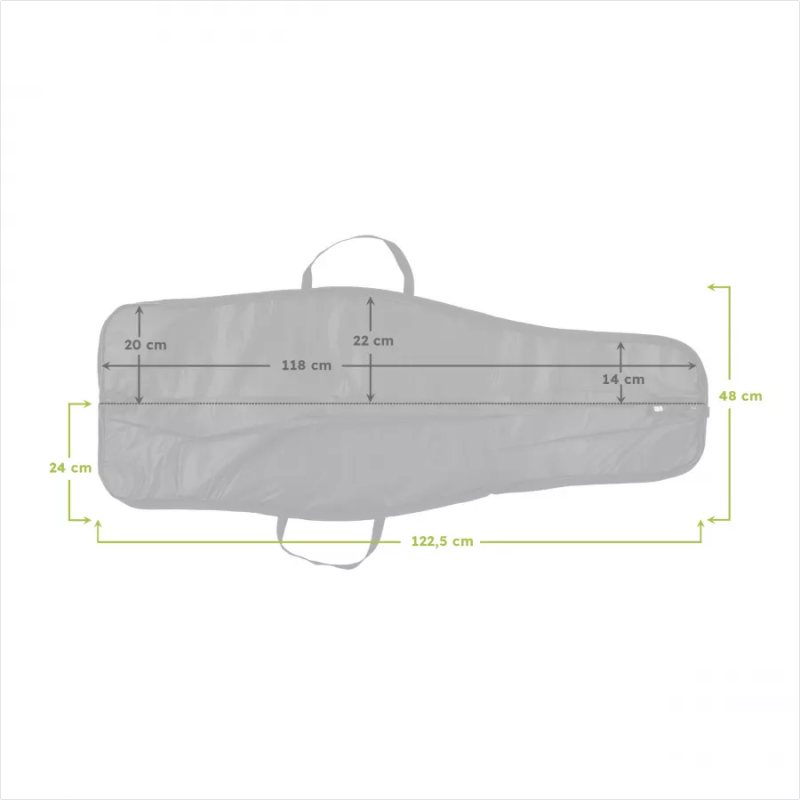 Pokrowiec soft 120 cm 1 kieszeń kamuflaż