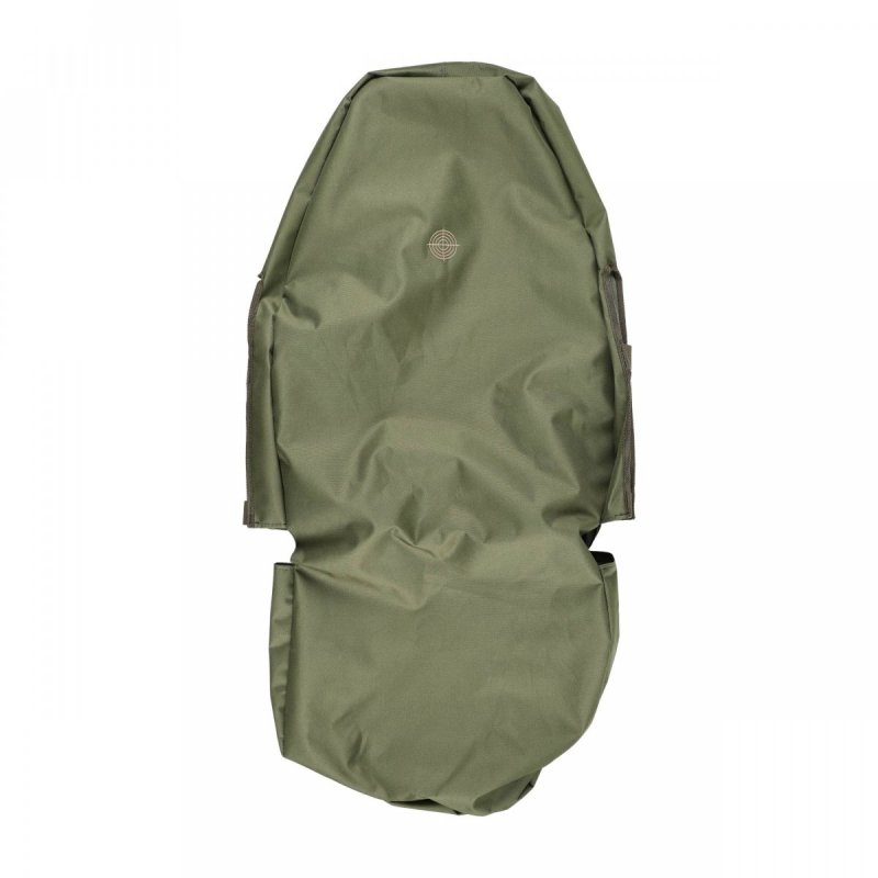 Pokrowiec na fotel samochodowy przód oliv 01, haft tarcza beżowa