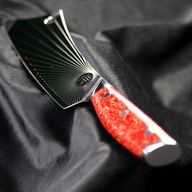 Nóż Dellinger SANDVIK NOTHERN SUN BBQ 210 mm [K-H206] Red