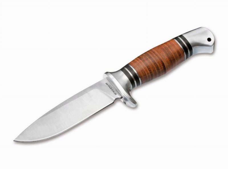Nóż myśliwski Magnum Leatherneck 11,2cm 440A skóra