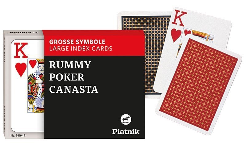 Karty Piatnik Supreme Poker Opti 2 Talie 63x88 Powiększone