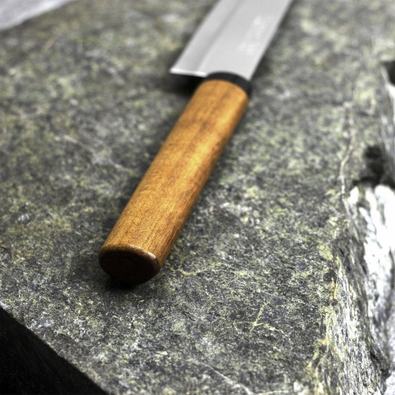 Kanetsune 420J2 Nożyk z drewnianą pochwą 10,5 cm