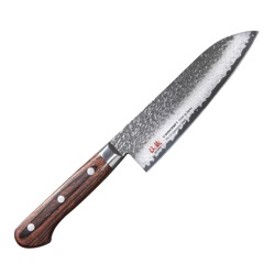 Nóż Kuchenny Suncraft SENZO Universal Santoku 165 mm ze Stali Damasceńskiej