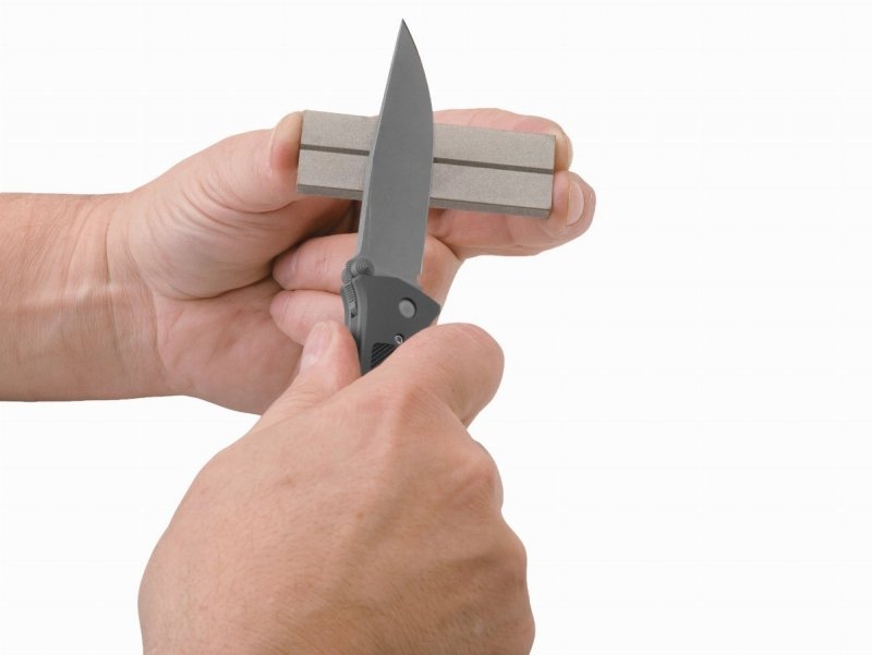 Kieszonkowa ostrzałka diamentowa Lansky LDPST - kompaktowa, z pokrowcem, do ostrzenia noży i narzędzi outdoor - 75 mm - Lansky