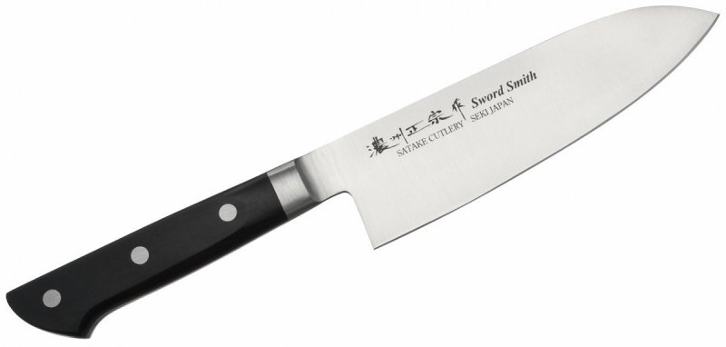 Nóż kuchenny Satake Satoru Santoku 17cm, stal molibdenowa, lekki