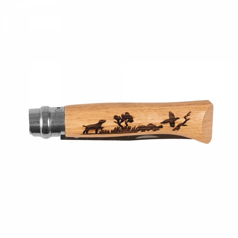 Nóż Opinel 8 inox dąb seria Animal - pies