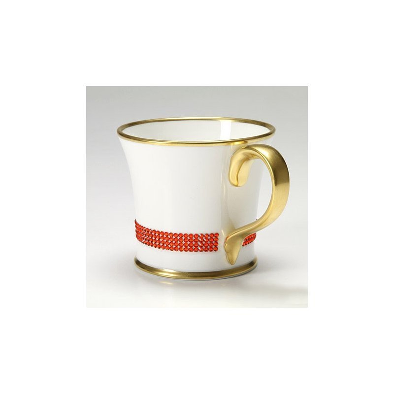 Kubek do kawy z kryształkami Swarovskiego (Hyacinth)