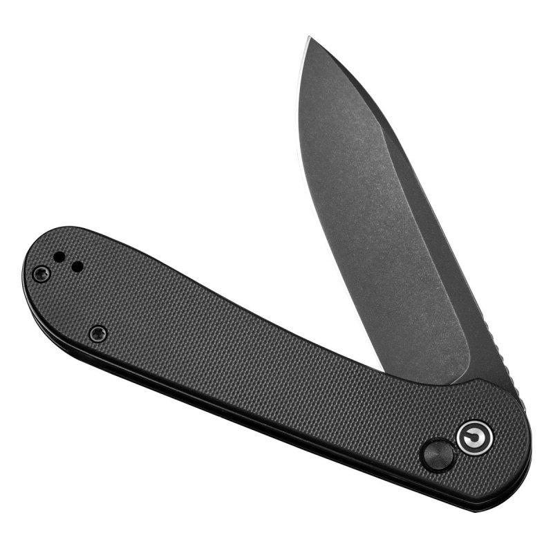 Nóż składany Civivi Elementum Button Lock C2103A czarny