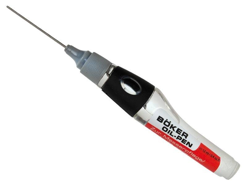 Boker Oil-Pen 2.0 - Precyzyjny aplikator z igłą, bez silikonu i zapachu, do smarowania noży i narzędzi - 12 ml - Boker