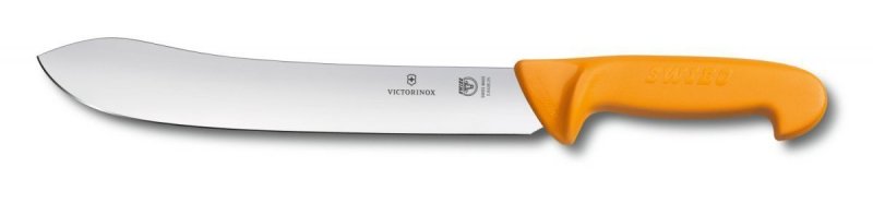 Nóż rzeźniczy Victorinox Swibo - Ergonomiczna rękojeść, stal nierdzewna, do trybowania i filetowania - 25 cm - Victorinox