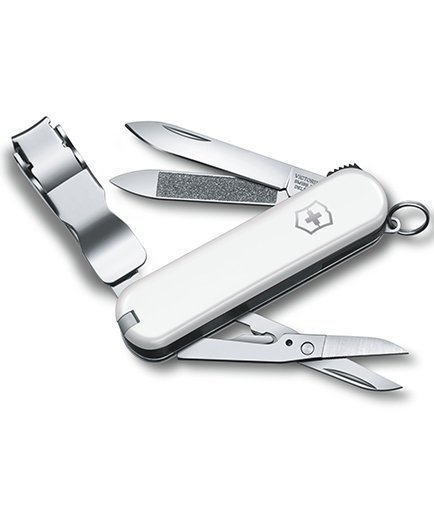 Scyzoryk Victorinox Nail Clip - Multitool z nożyczkami, obcinaczem do paznokci, pilnikiem, do codziennego użytku i podróży - 65 mm - Zielony