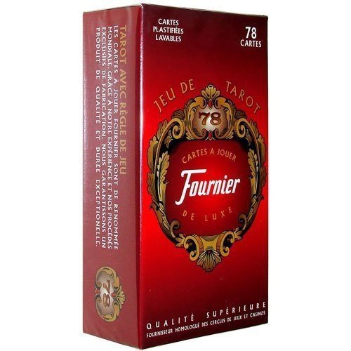 Fournier karty do tarota Jeu de Tarot  czerwone